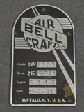 Bell Aircraft Date Plate