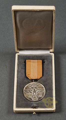Cased Third 1936 Olympic Commemorative Medal
