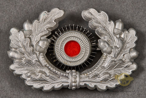 German WWII Army Wreath and Cockade for Visor Cap