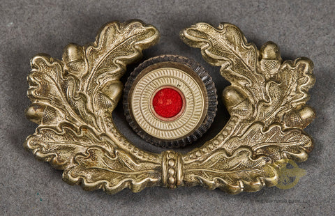 German WWII Army Wreath and Cockade for Visor Cap