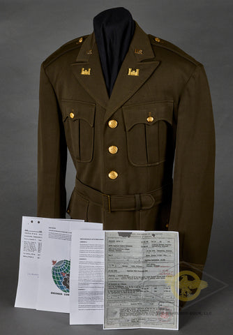 WWII US Combat Engineer Officer Tunic, Named and Some Research