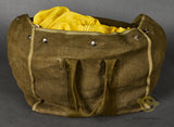 American Pilot or Cargo Yellow Nylon Parachute in German Bag