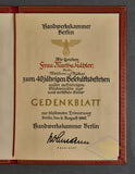 1940 40-Year Service Award Letter and Cased Document