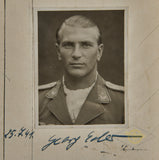 Personal Identification Document of Luftwaffe Ace Major Georg-Peter Eder