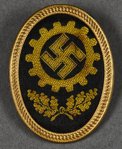 German NAZI DAF Visor Cap Insignia