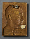 German WWII Bronze Plaque of Hitler