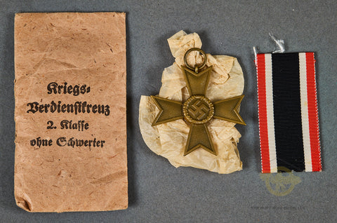 German WWII Unissued War Merit 2nd Class Cross w/o Swords