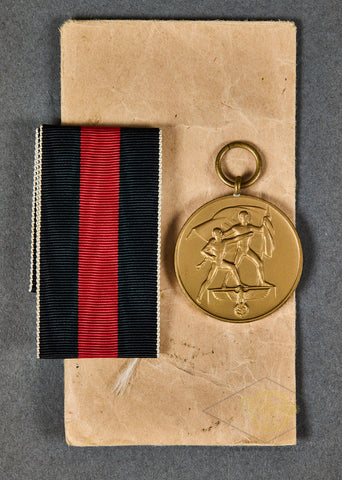 German WWII Unissued Czech Annexation Medal