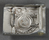 German WWII Waffen SS Steel Combat Buckle