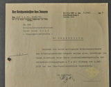 Third Reich Kripo (Criminal) Police Document Grouping to One Individual (2 Heydrich Signatures!)