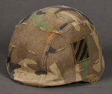 US 1980’s era PAS-GT Helmet w/3rd Infantry Division Cover