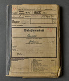 Wehrpass and Personnel Folder for Motor Transport Member