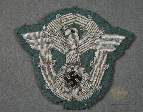 German WWII Police Officer’s Sleeve Eagle