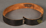 German WWII Paramilitary Black Leather Belt