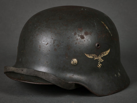 WWII German Luftwaffe Model 1935 Double Decal Helmet