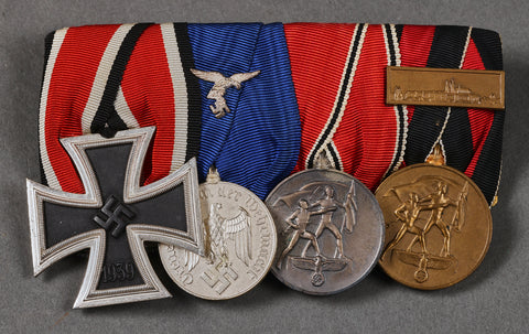 German WWII 4 Medal Bar