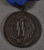 German WWII Cased SS Four Year Long Service Award