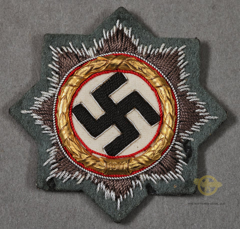 German WWII Army/SS German Cross in Gold, Cloth Version