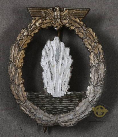 WWII German Kriegsabzeichen für Minensuch-U-Boots Jagd und Sicherungsverbände (War Badge for Minesweeper, Sub Chasers and Escort Vehicles)