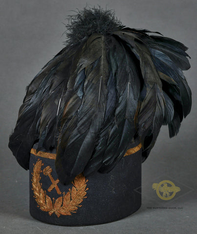 Imperial German era Miners Dress Kepi/Fez with Feather Plume