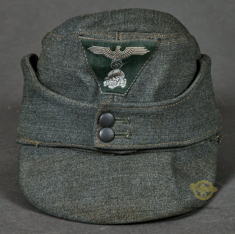 WWII German Waffen SS Enlisted Man’s Model 1943 Field Cap