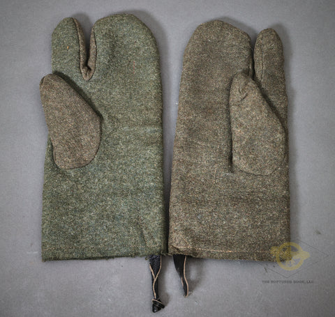 German WWII Lined Wool Winter Mittens