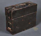 German WWII MG13 Machine Gun Ammo Box w/ 8 Magazines