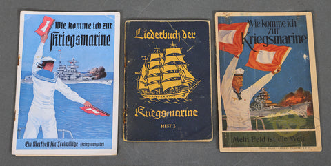 Lot of 3 Kriegsmarine Booklets