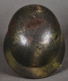 WWII German Model 1940 Luftwaffe Ex-Single Decal Camouflage Helmet