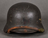 WWII German Luftwaffe Model 1940 Single Decal Helmet