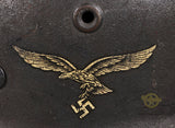 WWII German Luftwaffe Model 1940 Single Decal Helmet