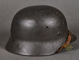 WWII German Luftwaffe Model 1940 Single Decal Helmet