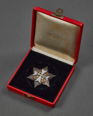 1939 Order of the German Eagle Breast Star with Swords by Godet &amp; Co. (in its Original Case of Issue)
