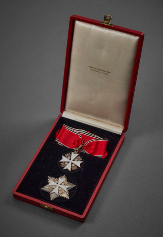 1939 Order of the German Eagle Neck Cross and Star by Godet &amp; Co. in Original Case