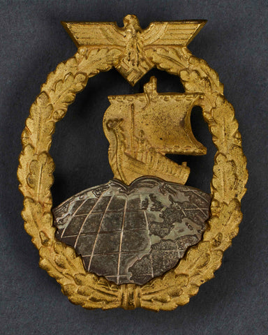 WWII German Kriegsmarine Auxiliary Cruiser Badge