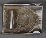 German WWII Army EM/NCO Aluminum Belt Buckle