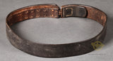 German WWII Black Leather Combat Belt