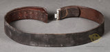 German WWII Black Leather Combat Belt