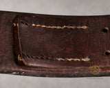 German WWII Black Leather Combat Belt