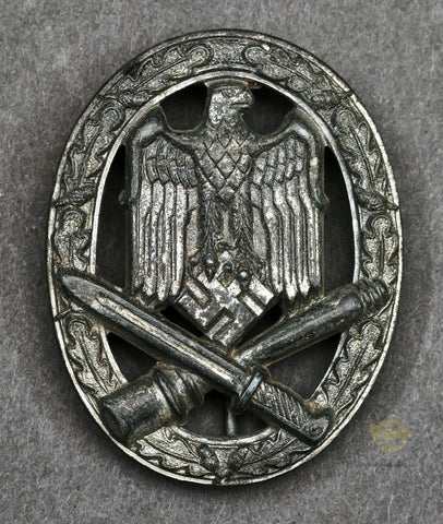 German WWII General Assault Badge in Silver