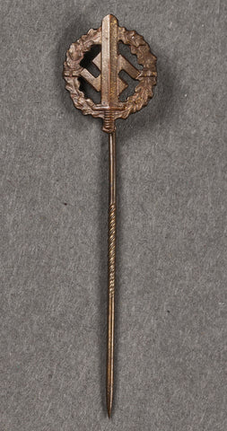 German WWII SA Miniature Sports Award in Bronze Stickpin