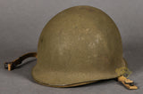 WWII US M-1 Helmet with EARLY Hawley Liner